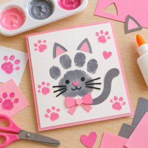 Katzen Einladung für den Kindergeburtstag