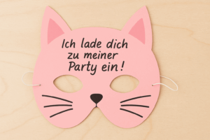 Kindergeburtstag Katzenmaske