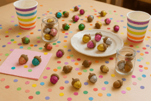 Kindergeburtstag basteln Deko