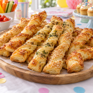 Blätterteigstangen Kindergeburtstag Essen