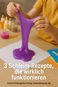 Schleim selber herstellen Kinder