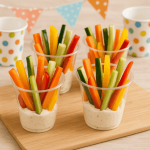 Gemüsesticks Kindergeburtstag