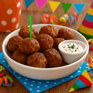Mini Frikadellen Kindergeburtstag