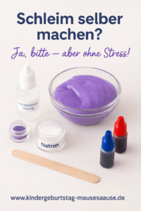 Schleim selber herstellen mit Kindern