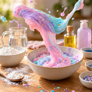Schleim selber machen Kindergeburtstag