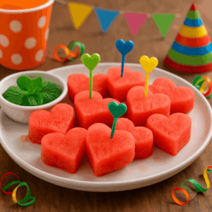Wassermelonen Sticks Kindergeburtstag