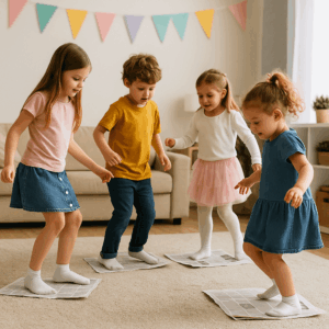 Zeitungsspiel Kindergeburtstag