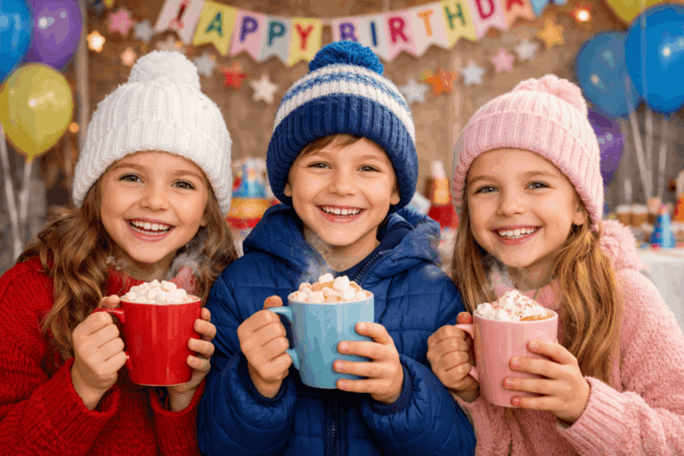 Getränke Kindergeburtstag Winter