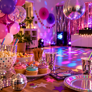 Motto Idee Kindergeburtstag Disco-Party
