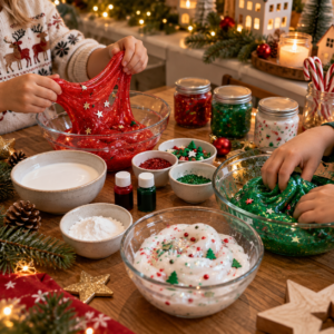 Schleim Station für Kinder in der Weihnachtszeit