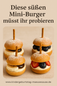 Süße Mini-Burger Kreationen
