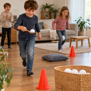 Winterstaffel Ideen Spiele Kinder