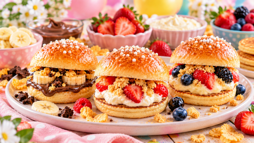Mini Burger Kindergeburtstag süß