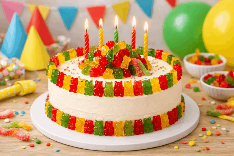 Gummibärchen Torte Kindergeburtstag