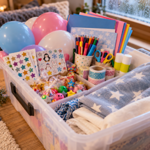 Notfallkiste für den Kindergeburtstag bei Regen