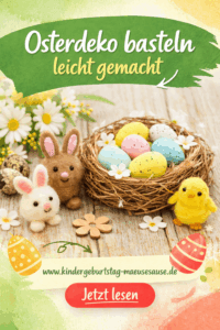 Osterdeko basteln mit Kindern