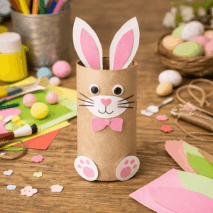 Osterhase aus Klopapierrolle
