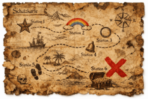 Schatzkarte Kindergeburtstag