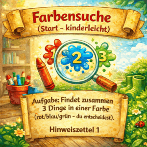 Schatzsuche Hinweis 1