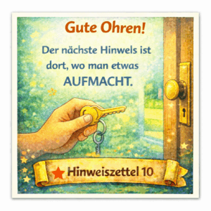 Schatzsuche Hinweis 10