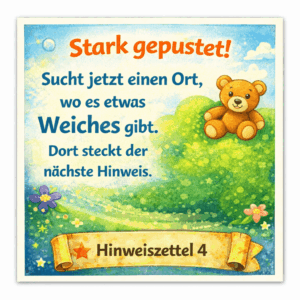 Schatzsuche Hinweis 4