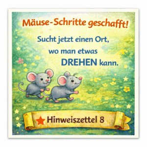 Schatzsuche Hinweis 8