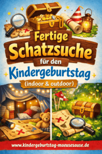 Schatzsuche Kindergeburtstag indoor