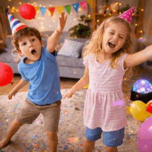 Wohnzimmer-Disco Stopp-Tanz