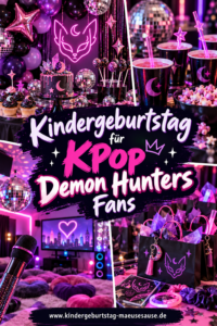 K Pop Kindergeburtstag mit Tanz Musik und Neon Lichtern