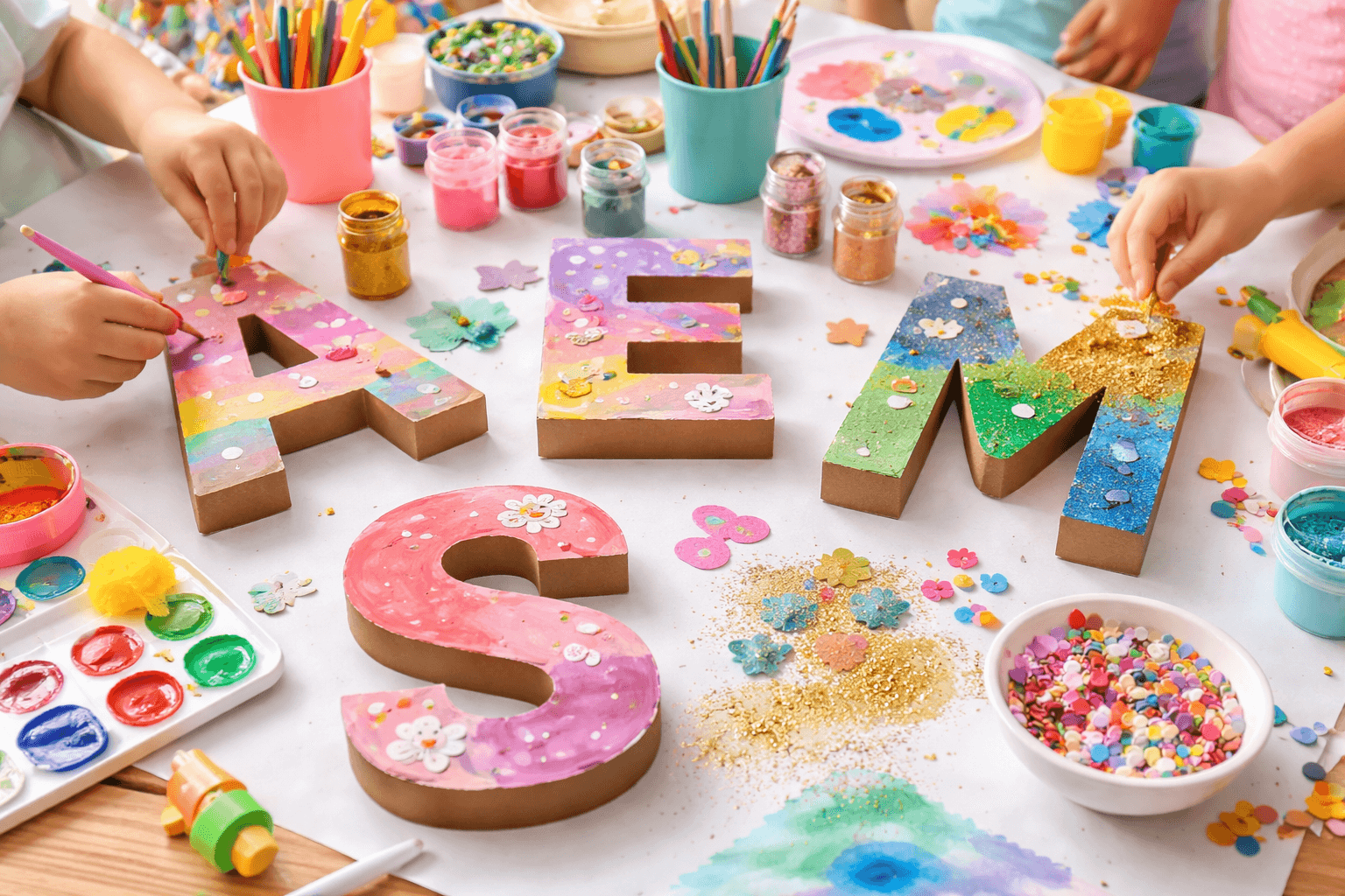 Buchstaben bemalen: Ideen, Techniken & Tipps für Kinder