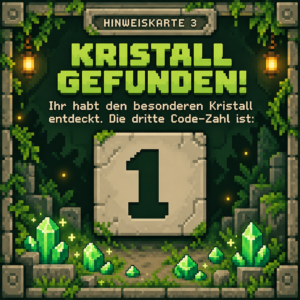 Schatzsuche Hinweiskarte 3