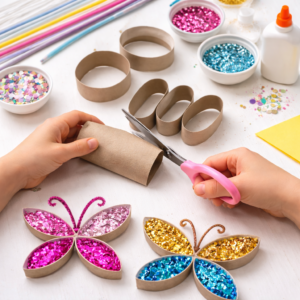 Schmetterlinge basteln
