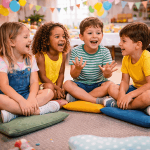 Das verrückte Geschichten-Spiel Kindergeburtstag