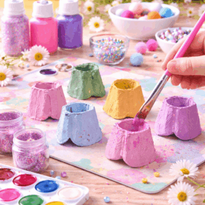 Feen basteln Kinder Anleitung Schritt 2