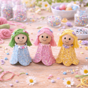 Feen basteln Kinder Anleitung Schritt 5