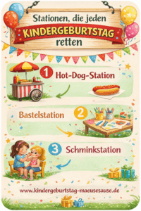 Geburtstag Hot Dog Station