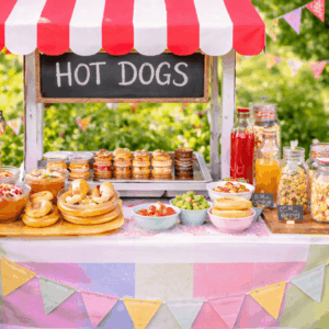 Hotdog Station Kindergeburtstag