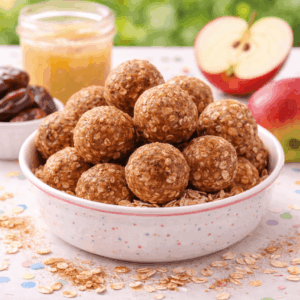 Kindergeburtstag Apfel-Zimt-Energy-Balls