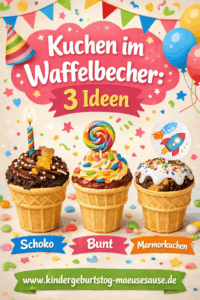 Kuchen im Waffelbecher