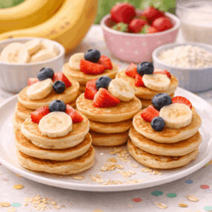 Mini-Pfannkuchen ohne Zucker