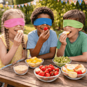 Sinnesspiel Blindes Obst-Raten