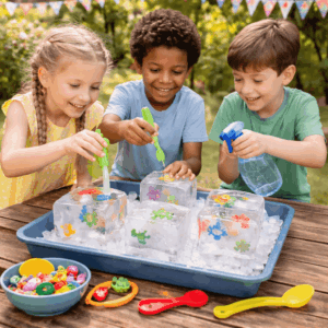 Sinnesspiel Eiswürfel-Schatzsuche