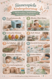 Sinnesspiele Kindergeburtstag