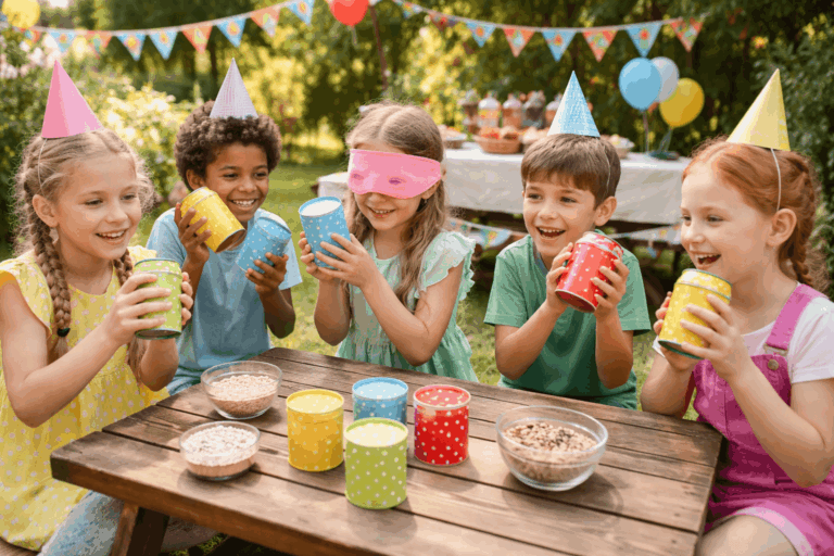 Sinnesspiele Kindergeburtstag