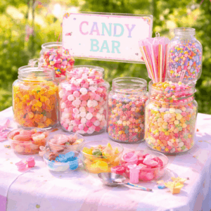 Süßigkeiten Station Kindergeburtstag