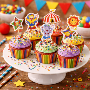 zirkus-kindergeburtstag-muffins