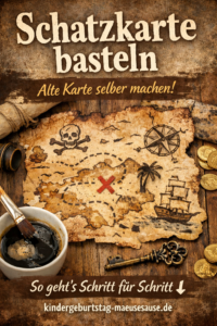 Alte Schatzkarte basteln