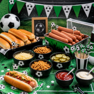 Hot Dogs Fußball Party