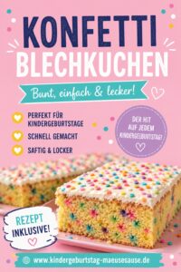 Kindergeburtstag Blechkuchen einfach