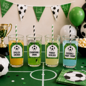 Kindergeburtstag Fußball Getränke